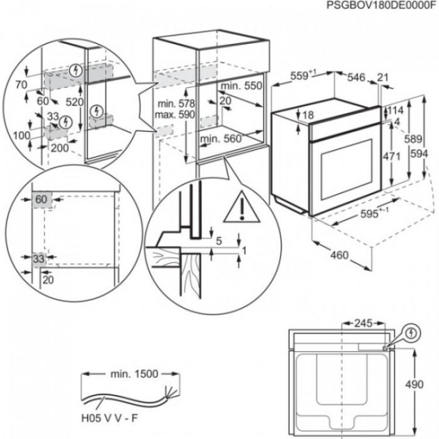 Фурна с пара и комбинирани функции Electrolux KOAAS31WT 