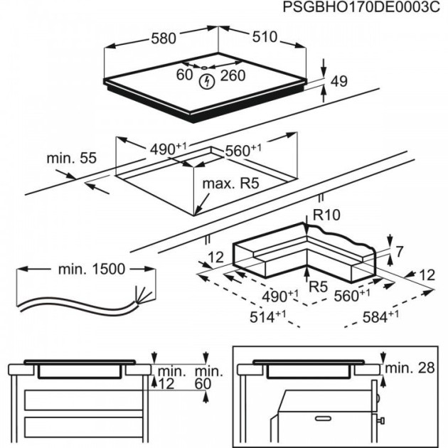 Индукционен плот за вграждане AEG IKE64441IB