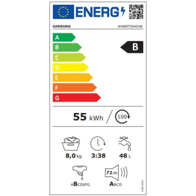 Пералня Samsung WW 80T504DAE S7 FWM