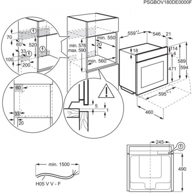 Иновативна фурна за вграждане Electrolux EOD6P71Z 