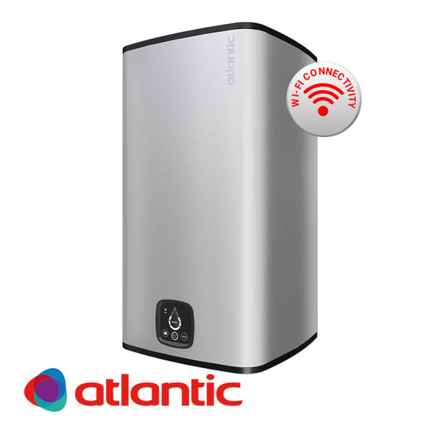 Бойлер ATLANTIC Steatite CUBE 100 л Silver Wi-Fi